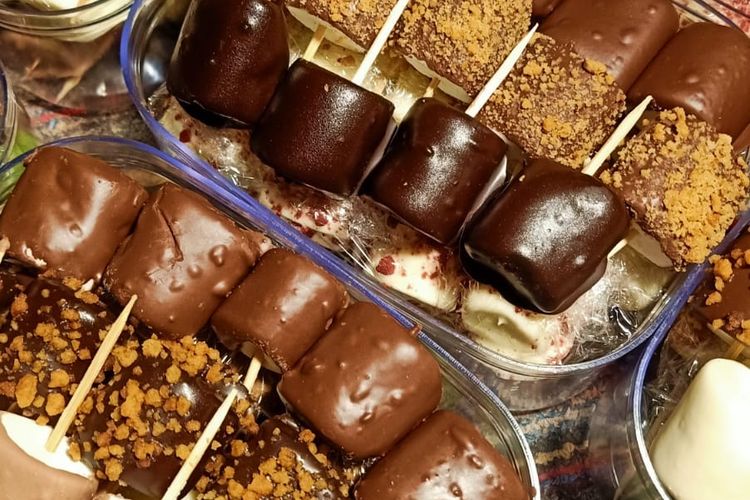 Olahan Marshmallow Lapis Saus Cokelat yang Kreatif dan Lezat. Foto: Ist
