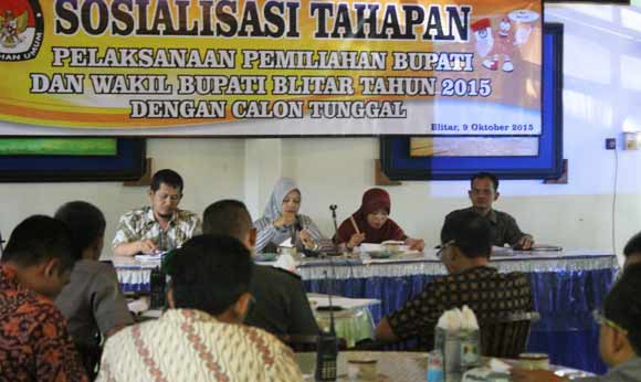 KPU Kabupaten Blitar Mulai Sosialisasi Tahapan Pilkada